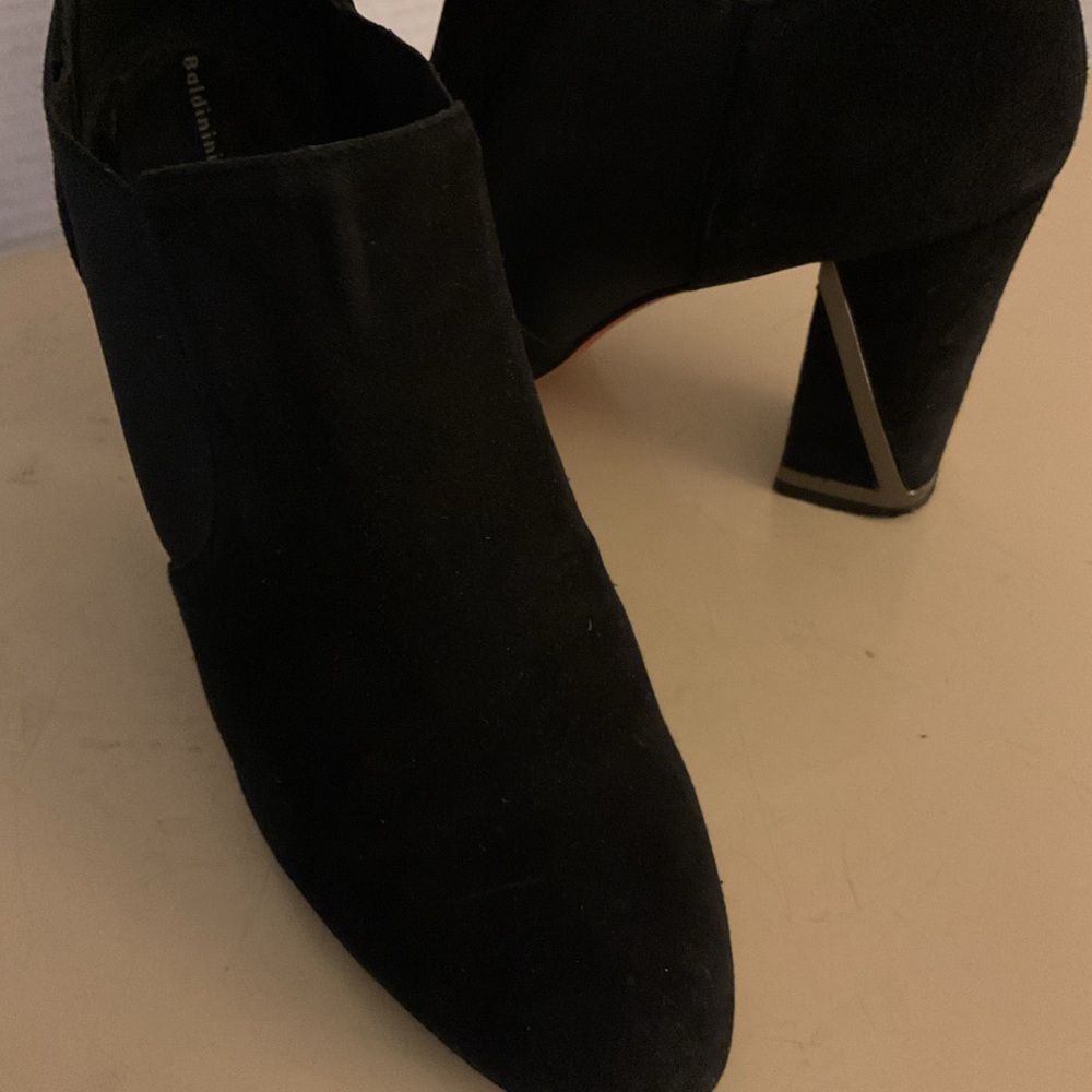 Baldinini women Black suede  Heeled Boots size 9